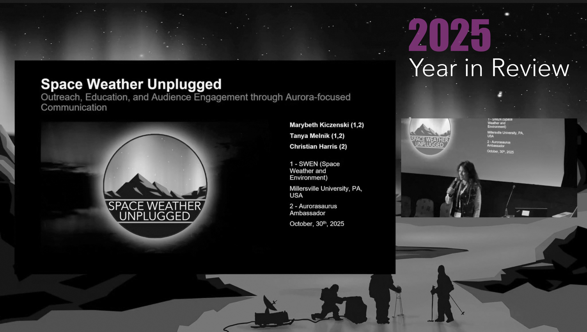Screenshot of presentation at Space Weather Week