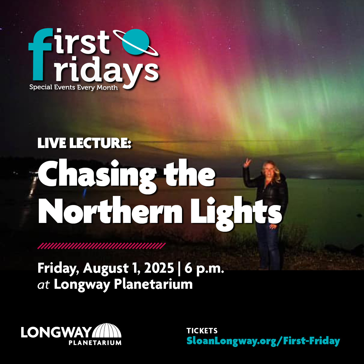 Graphic from first fridays at the planetarium